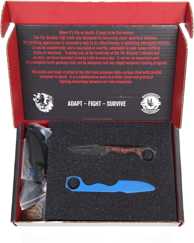 ADC Tie Breaker CQC Knife Kit DE - Walnut Applied Defense Concepts